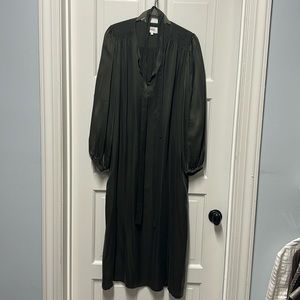 Xirena Jada Silk Shift Dress in Moss